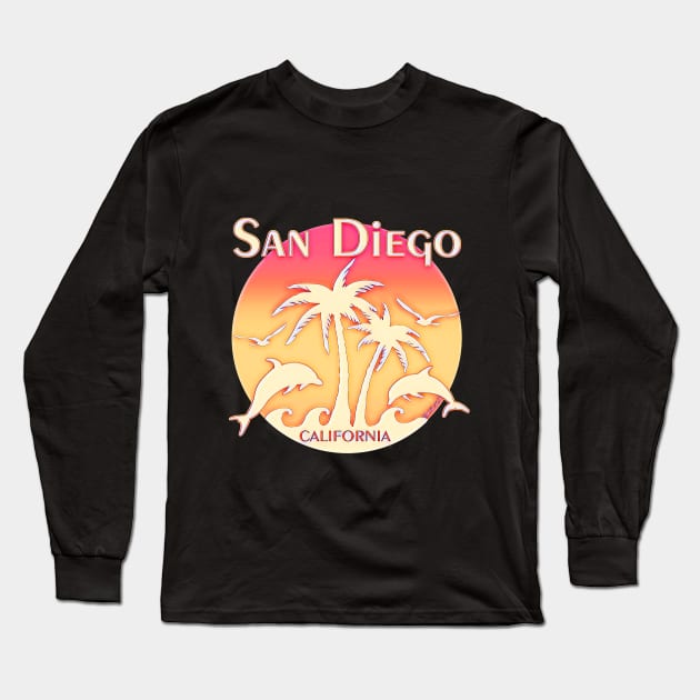 San Diego, California Long Sleeve T-Shirt by AmeliaCarrie